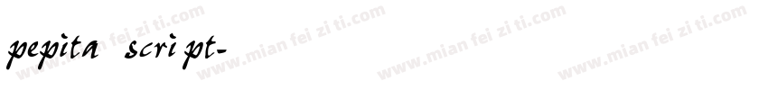 pepita script字体转换